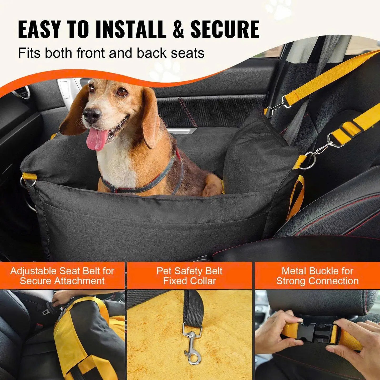 PawsChills™ RideSafe Dog Booster Seat
