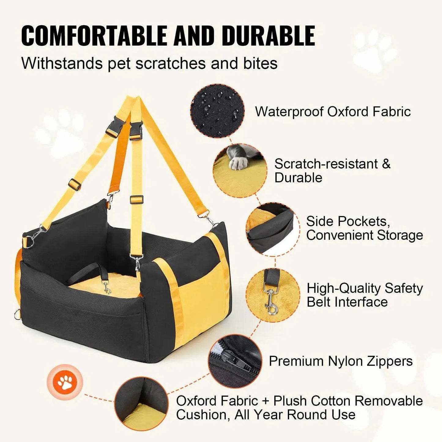 PawsChills™ RideSafe Dog Booster Seat
