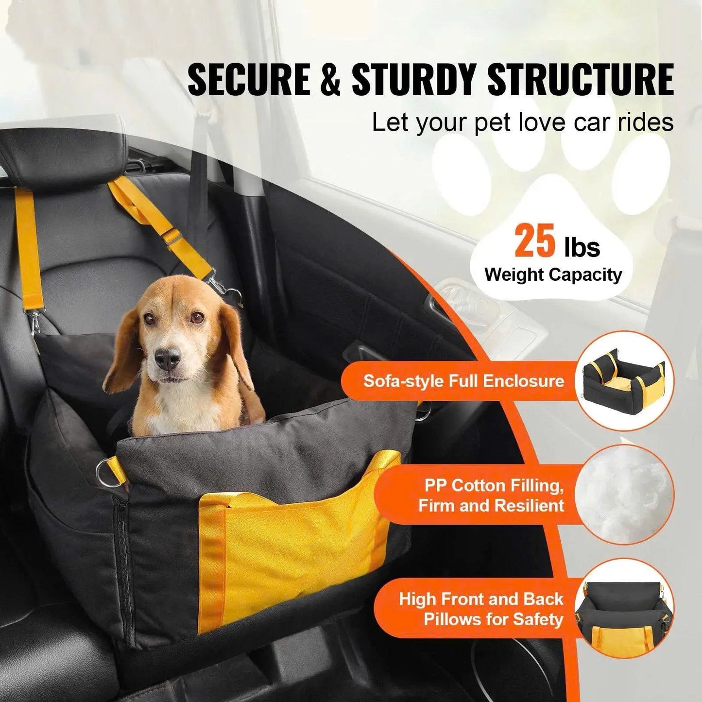 PawsChills™ RideSafe Dog Booster Seat