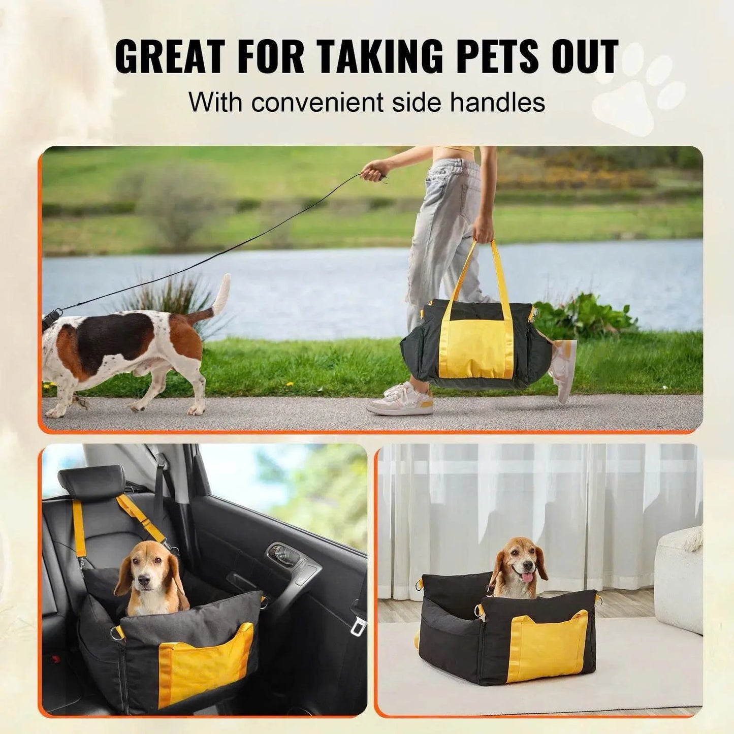 PawsChills™ RideSafe Dog Booster Seat