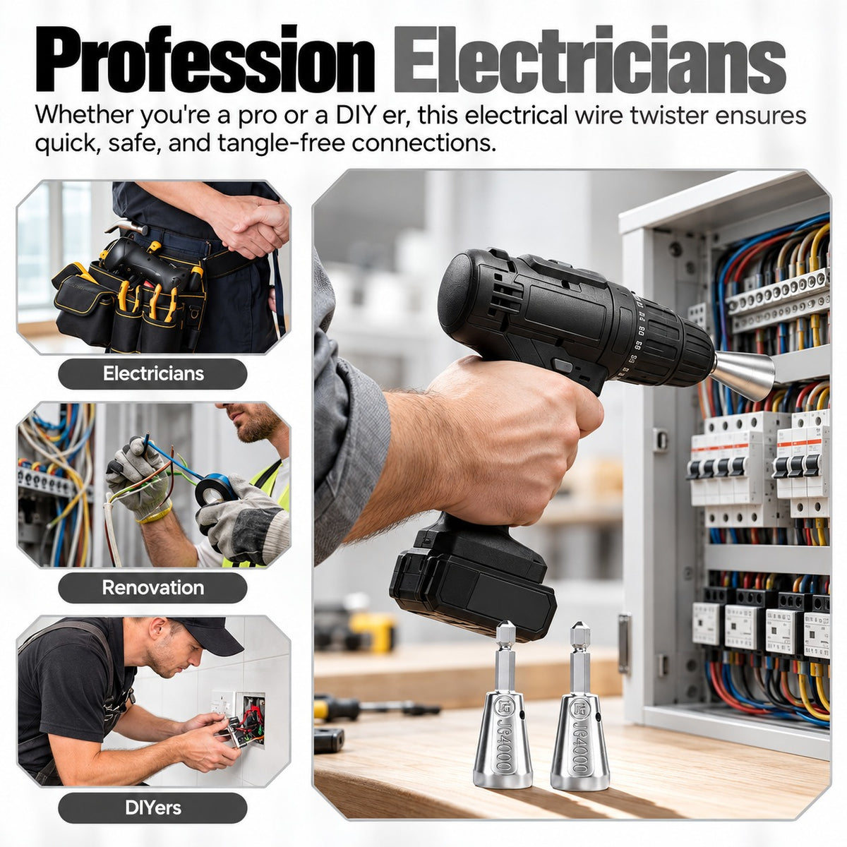 Wire Twister Drill Attachment – Fast, Clean Wire Twisting