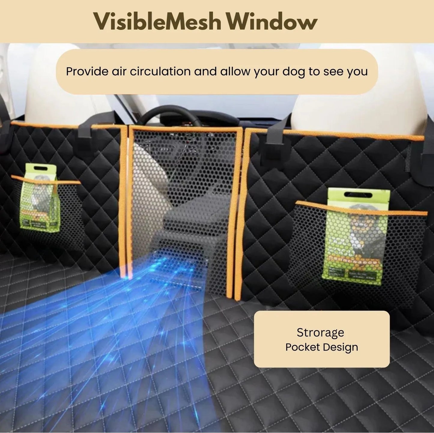 PawsChills™ Hard Bottom Dog Car Seat Protector