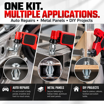 Jack Nut Rivet Gun Kit – Heavy-Duty Hollow Wall Fasteners