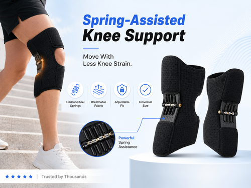 Spring-Assisted Knee Support Braces