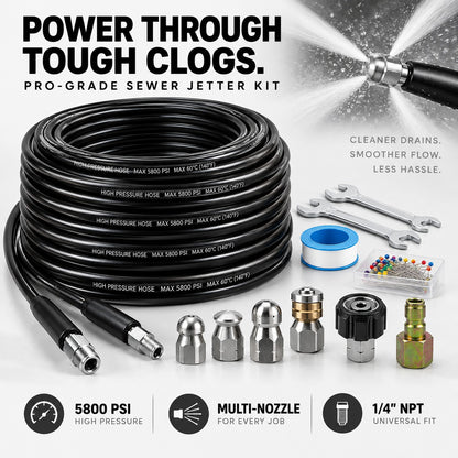 Sewer Jetter Kit for Pressure Washer