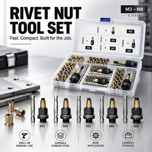 Carbon Steel Rivet Nut Tool Set