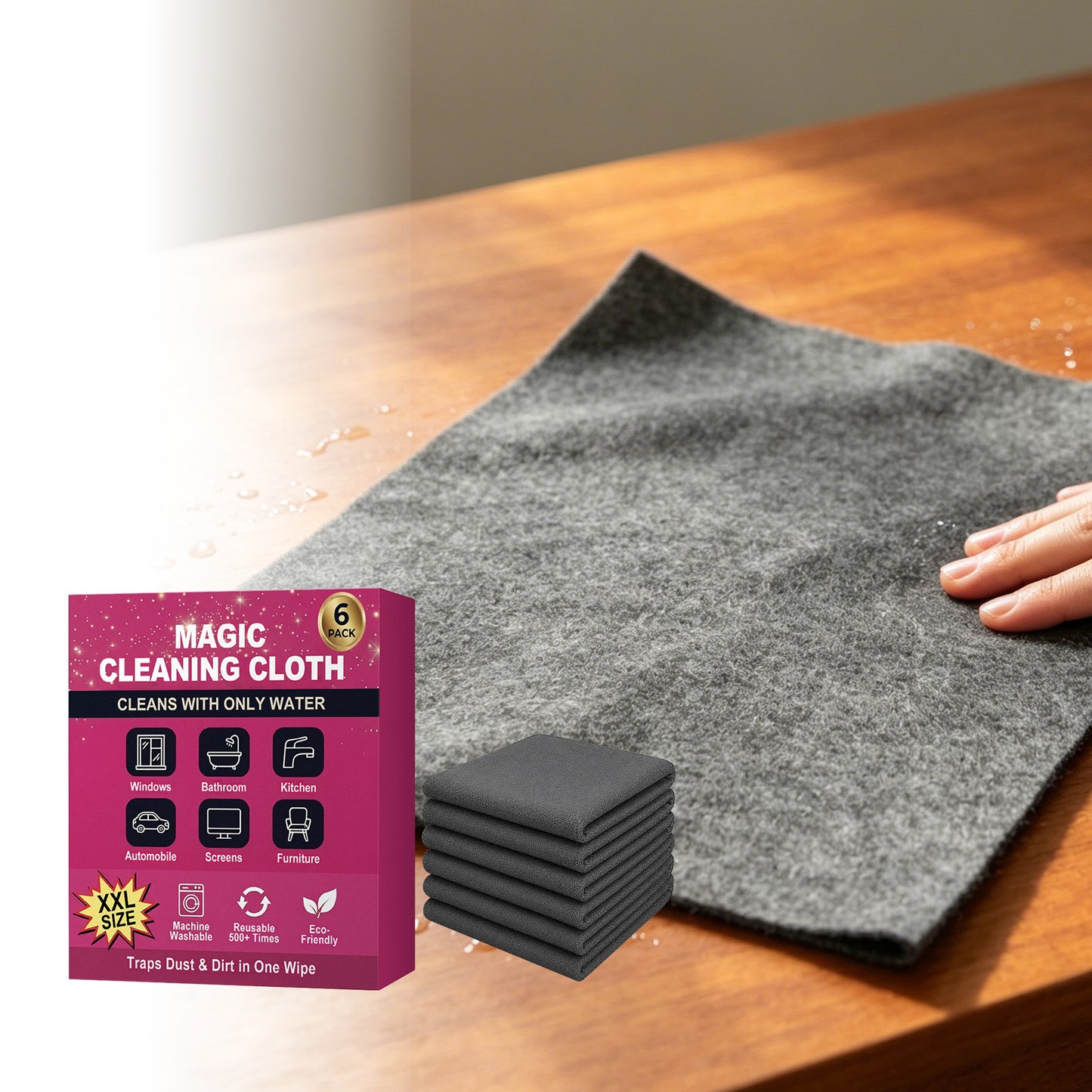 Magic Cleaning Cloth (6-Pack)