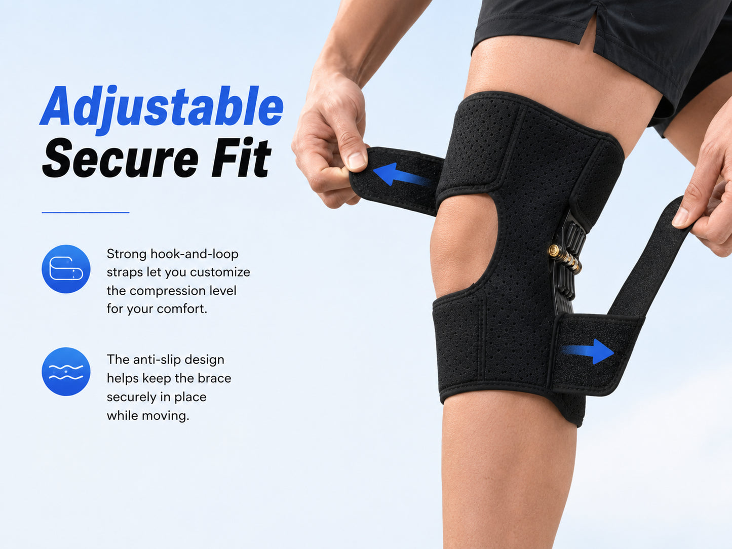Spring-Assisted Knee Support Braces
