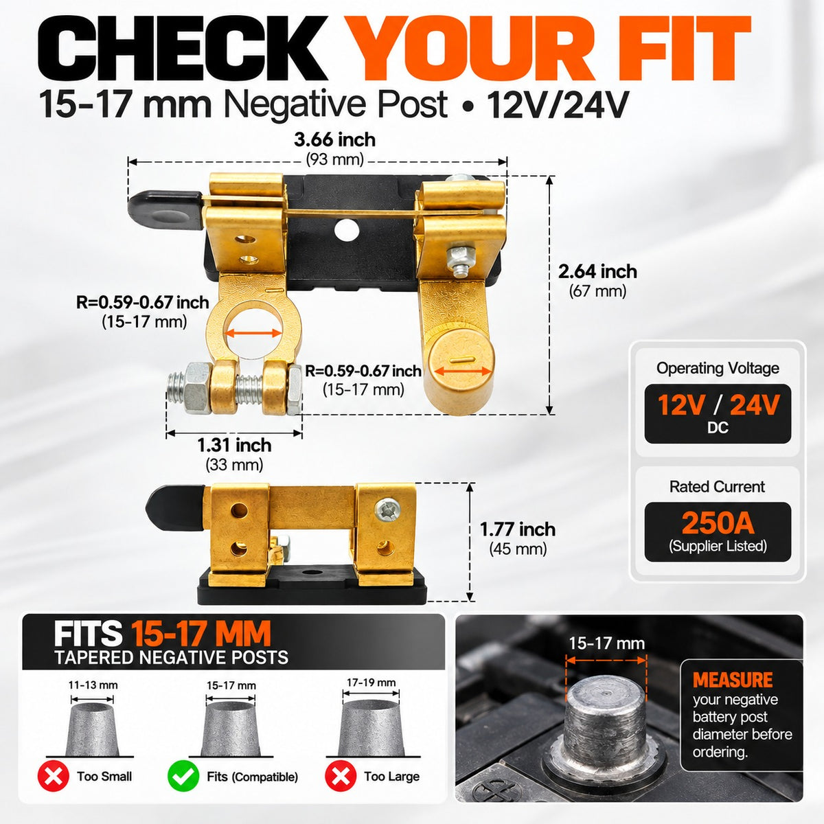 Quick Battery Disconnect Switch – 12V/24V