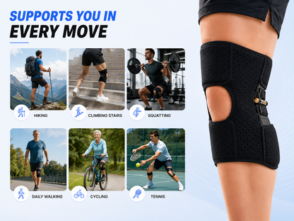 Spring-Assisted Knee Support Braces