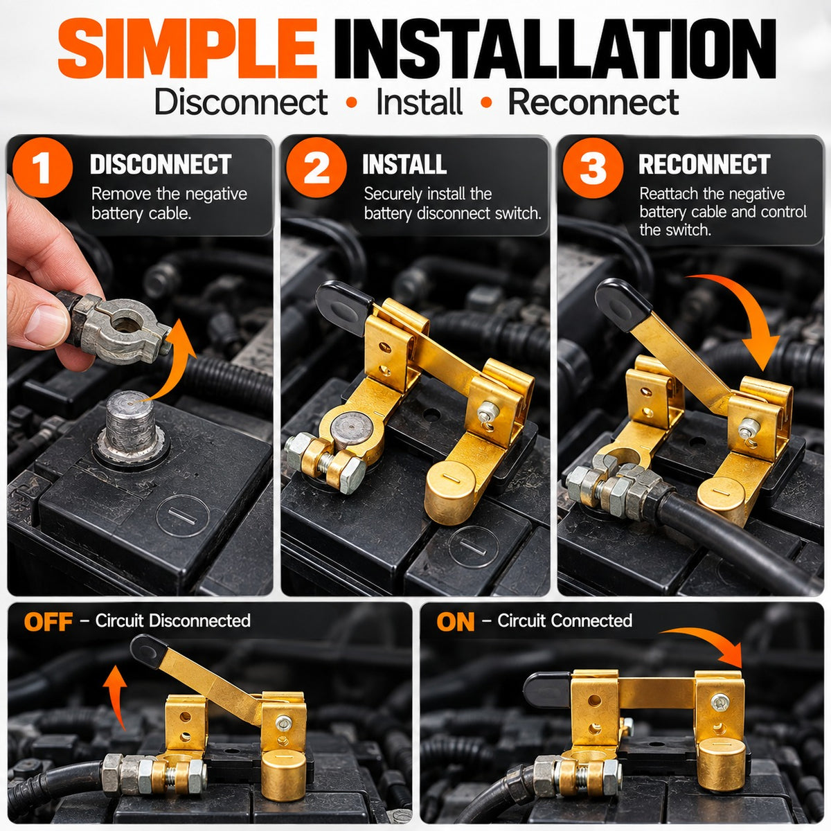 Quick Battery Disconnect Switch – 12V/24V