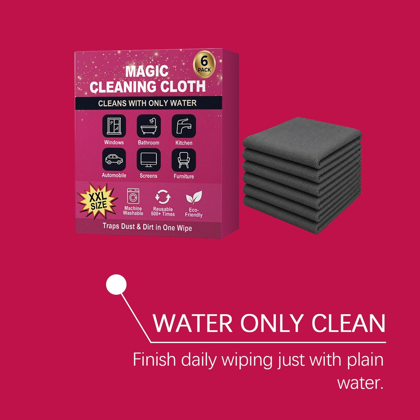 Magic Cleaning Cloth (6-Pack)
