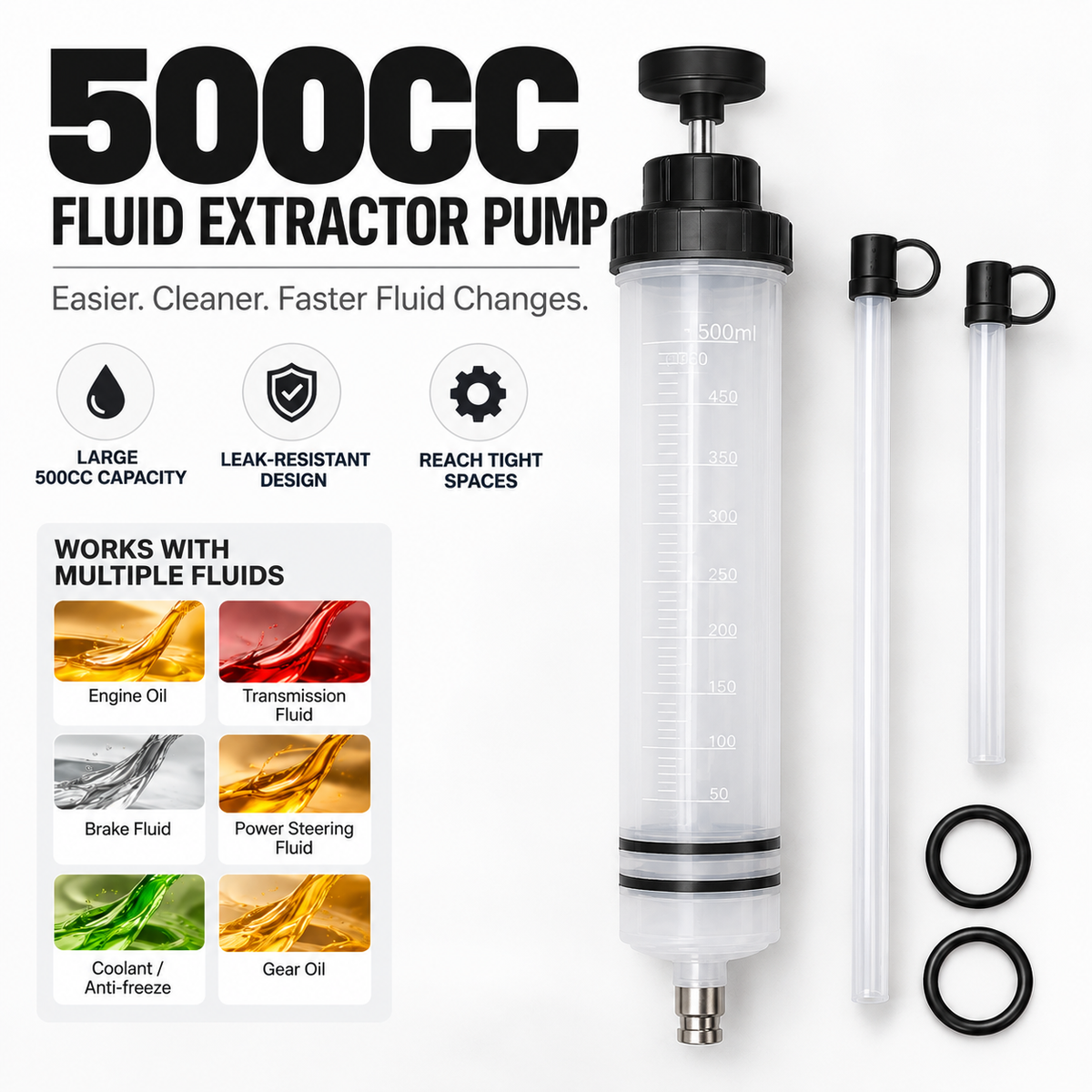 500CC Automotive Fluid Extractor Pump