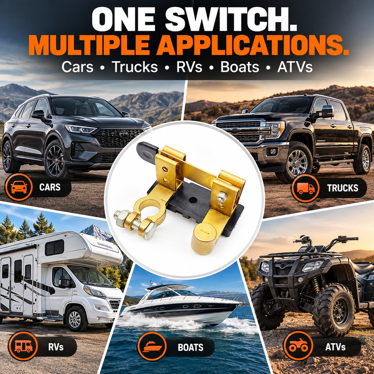 Quick Battery Disconnect Switch – 12V/24V