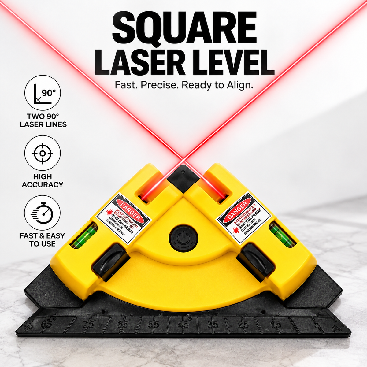 90° Square Laser Level