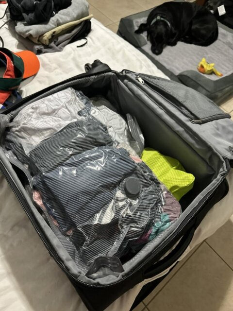 Travel Vacuum Compression Bag For Luggage