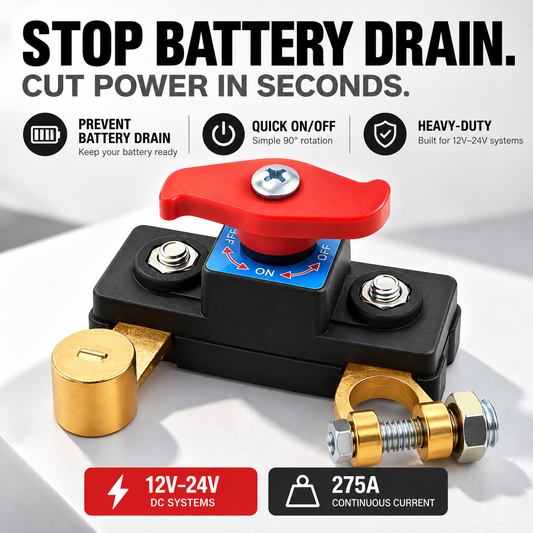 Battery Disconnect Switch – 12V/24V 275A