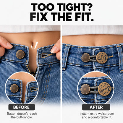 Adjustable Spring Waist Extender Buttons