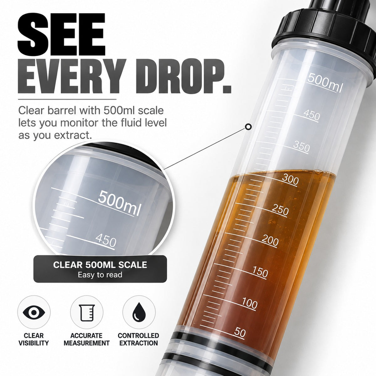500CC Automotive Fluid Extractor Pump