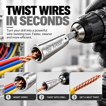 Wire Twister Drill Attachment – Fast, Clean Wire Twisting