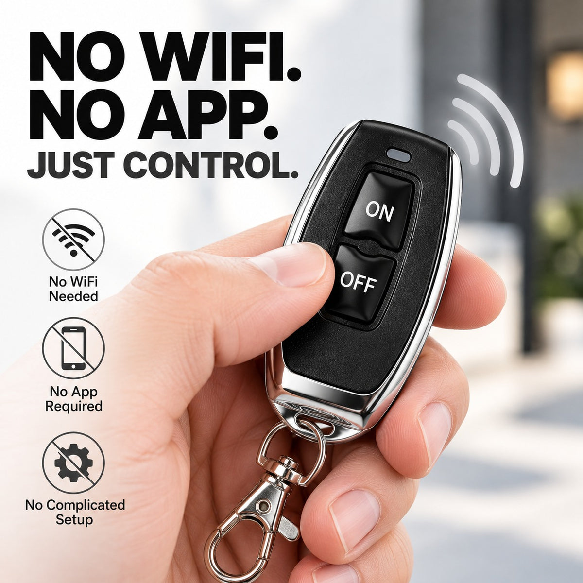 High-Power Wireless Remote Control Switch