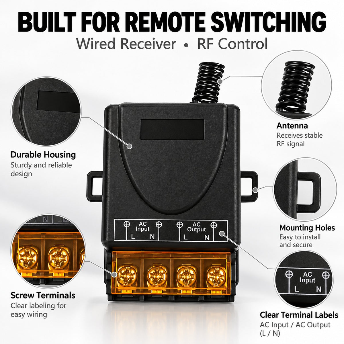 High-Power Wireless Remote Control Switch