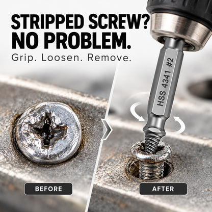 Damaged Screw Extractor Set