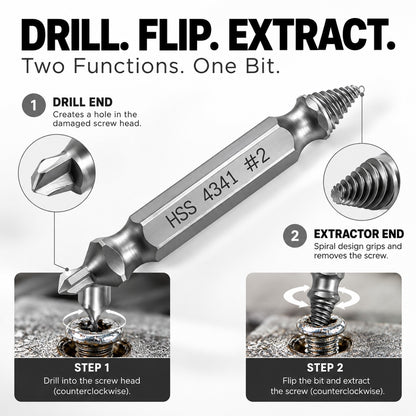 Damaged Screw Extractor Set