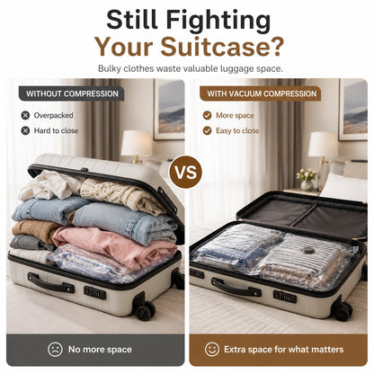 Travel Vacuum Compression Bag For Luggage