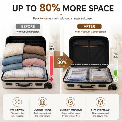 Travel Vacuum Compression Bag For Luggage